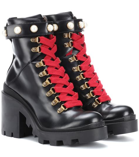 gucci embellished leather ankle boots dupe|gucci leather boots for women.